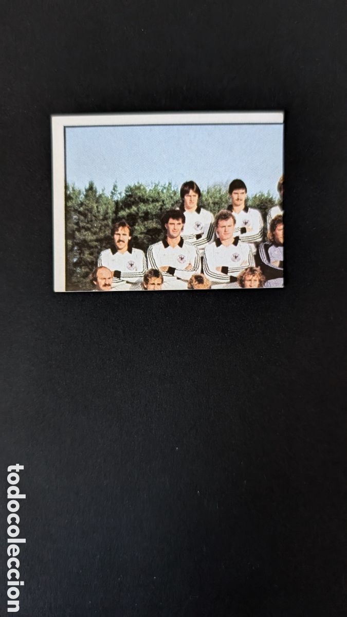 Cartes &agrave; collectionner de Football: ALINEACION EQUIPO 132 ALEMANIA BRD EUROCOPA EURO FRANCIA 1984 84 PANINI NUNCA PEGADO SIN PEGAR