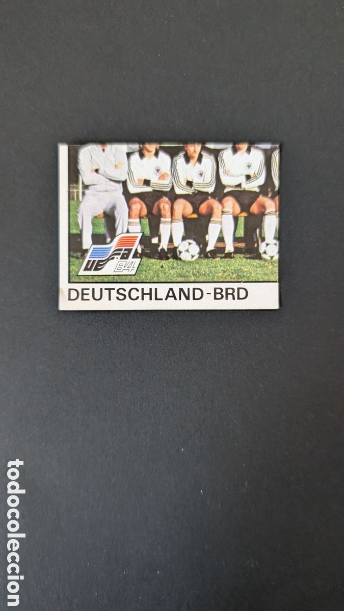 Cartes &agrave; collectionner de Football: ALINEACION EQUIPO 134 ALEMANIA BRD EUROCOPA EURO FRANCIA 1984 84 PANINI NUNCA PEGADO SIN PEGAR