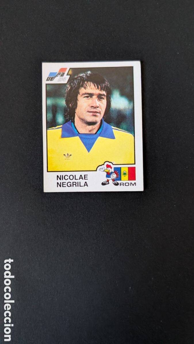 Cartes &agrave; collectionner de Football: NEGRILA 190 RUMANIA EUROCOPA EURO FRANCIA 1984 84 PANINI NUNCA PEGADO SIN PEGAR