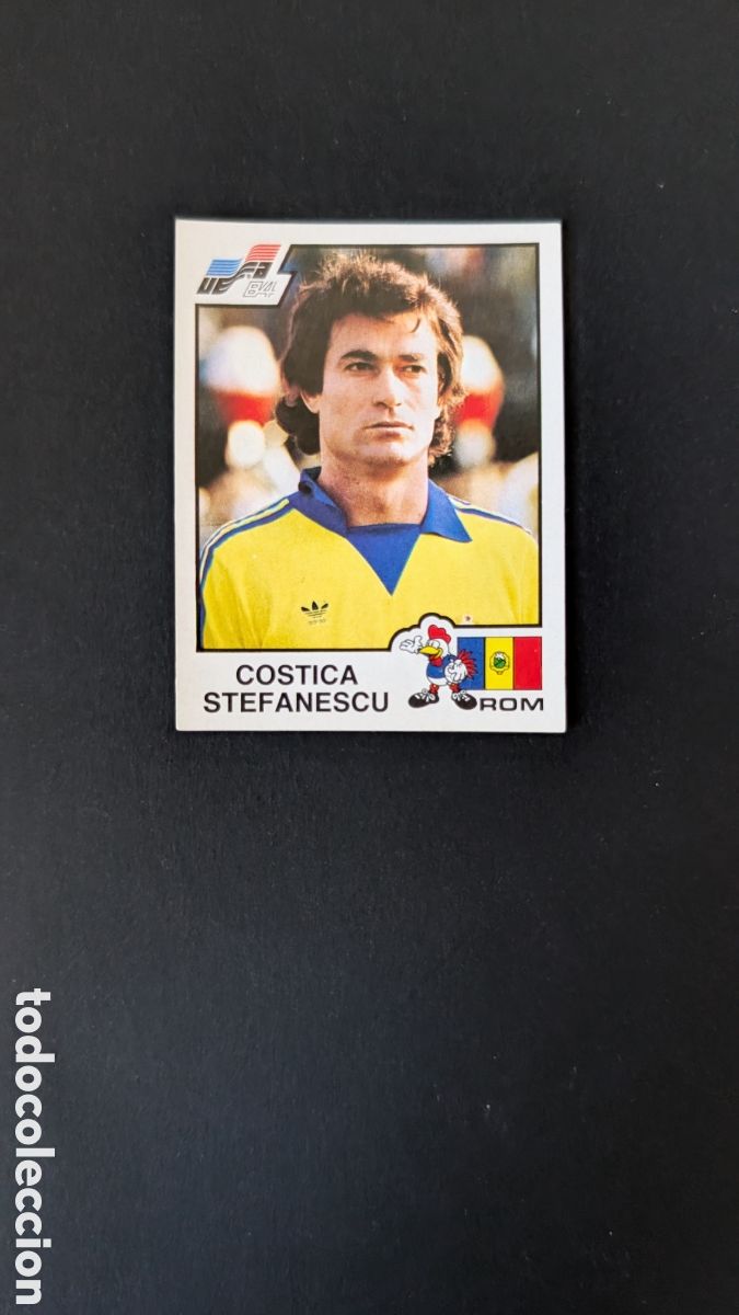 Cartes &agrave; collectionner de Football: STEFANESCU 191 RUMANIA EUROCOPA EURO FRANCIA 1984 84 PANINI NUNCA PEGADO SIN PEGAR