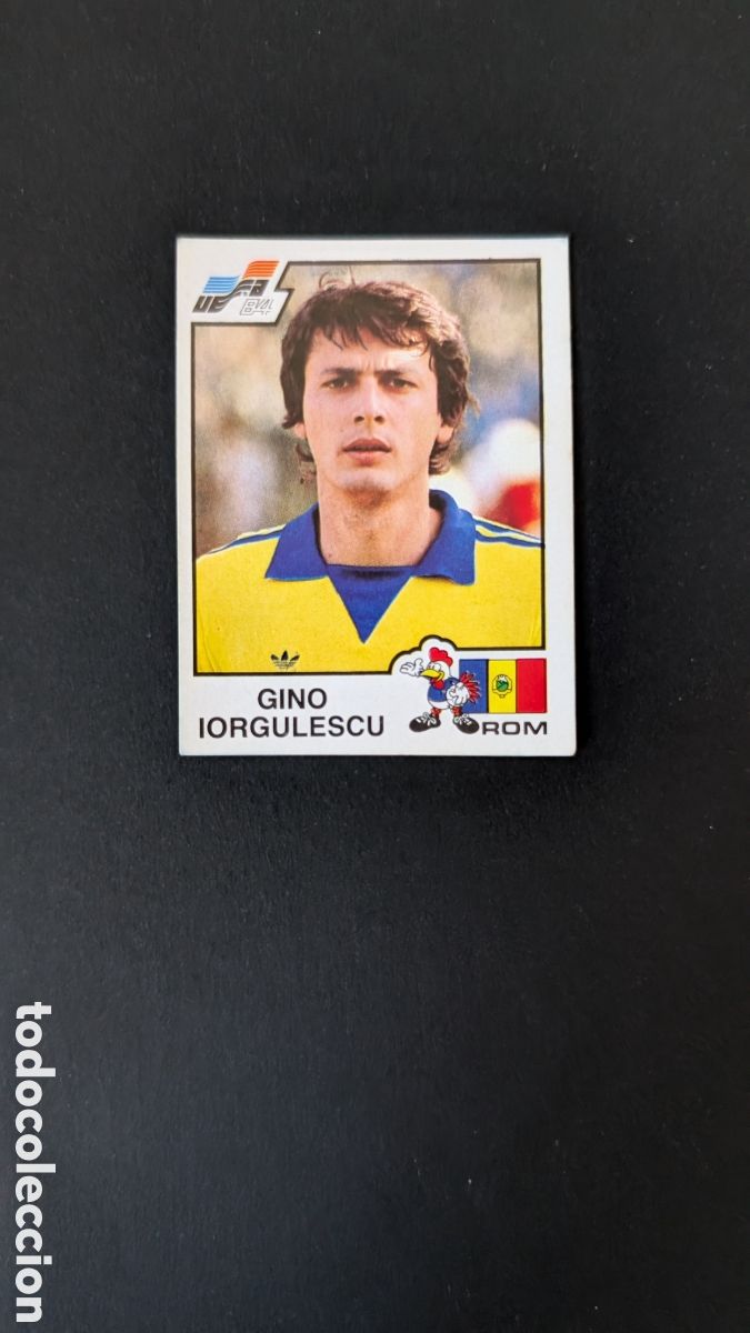 Cartes &agrave; collectionner de Football: IORGULESCU 193 RUMANIA EUROCOPA EURO FRANCIA 1984 84 PANINI NUNCA PEGADO SIN PEGAR