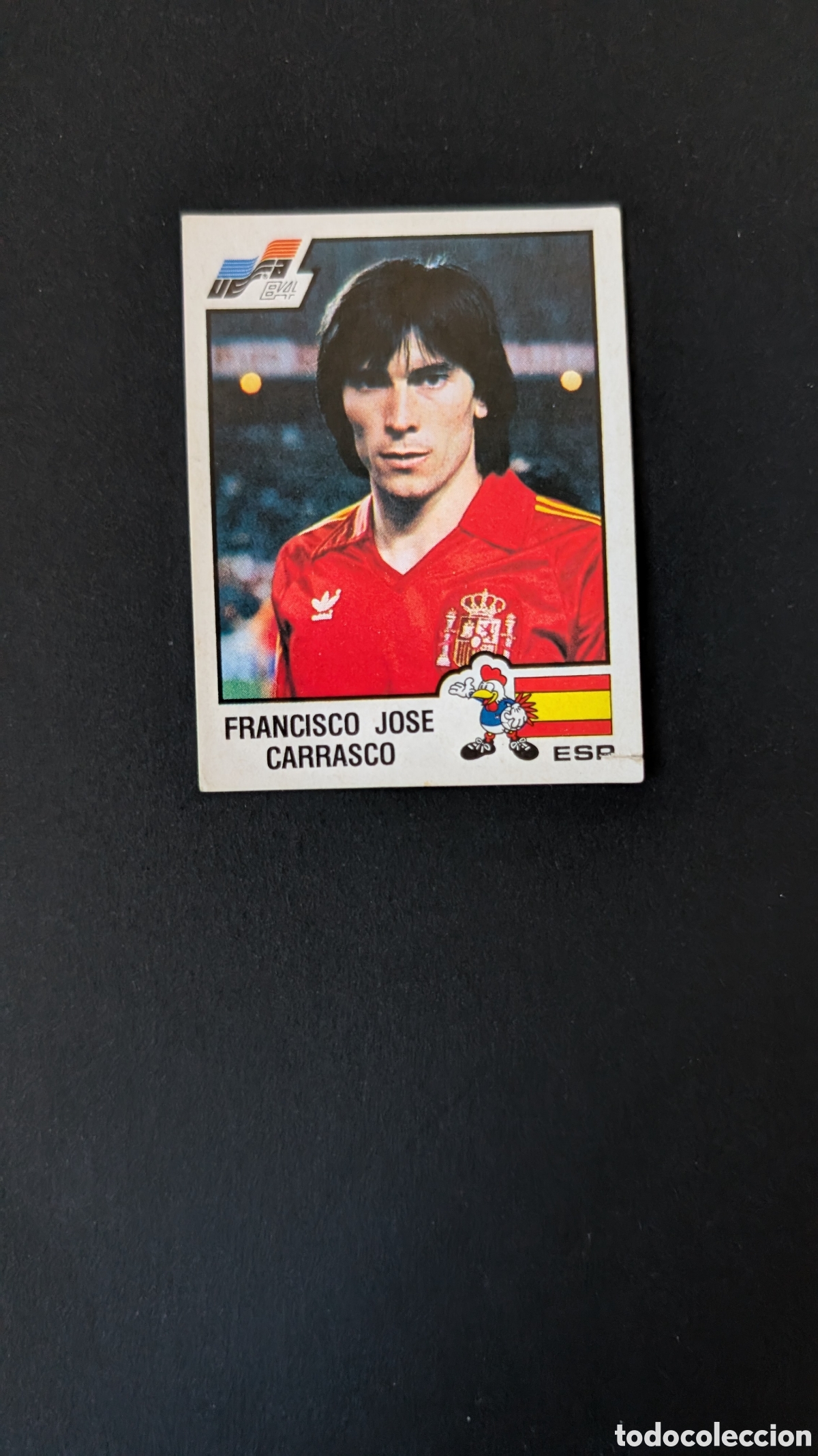 Cartes &agrave; collectionner de Football: CARRASCO 230 ESPA&Ntilde;A EUROCOPA EURO FRANCIA 1984 84 PANINI NUNCA PEGADO SIN PEGAR