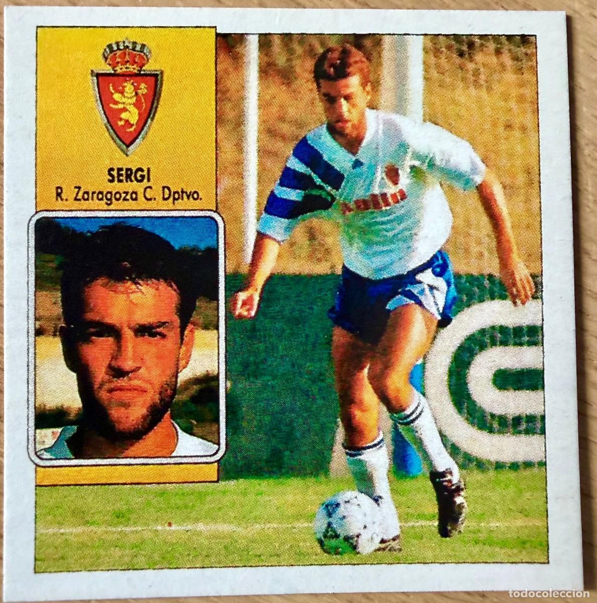 Cromos de F&uacute;tbol: SERGI ZARAGOZA FICHAJE 26 VERSION 92 93 1992 1993 FACSIMIL CARTON NUEVO SIN PEGAR LIGA ESTE
