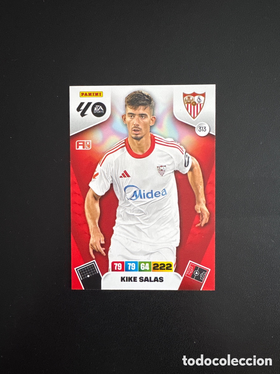 Cartes &agrave; collectionner de Football: KIKE SALAS SEVILLA NUMERO 313 ADRENALYN 2025 2026