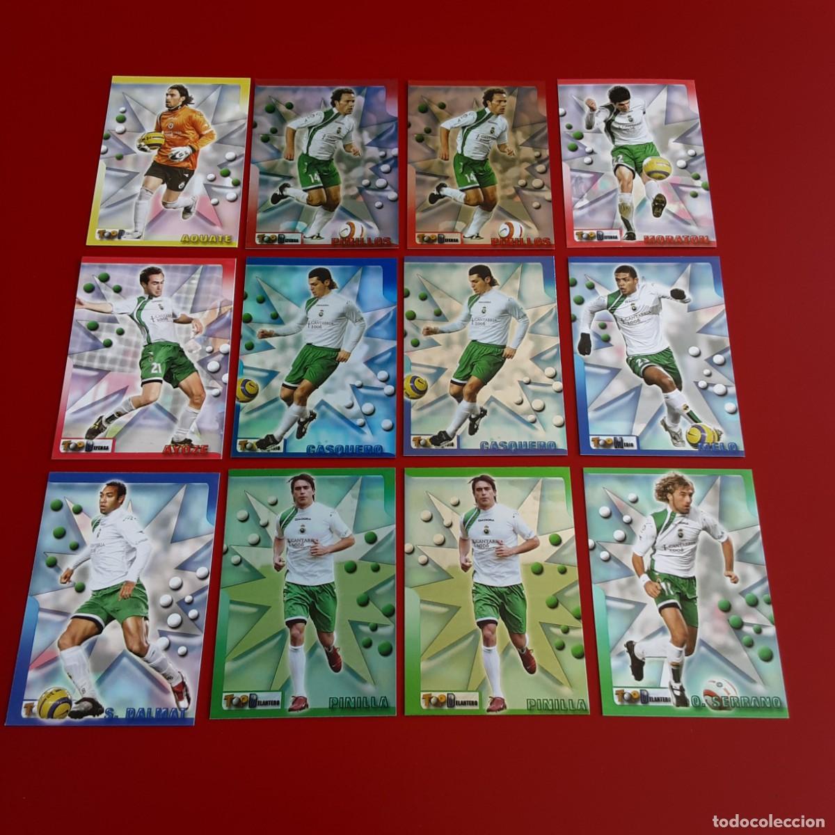 Cromos de F&uacute;tbol: EQUIPO COMPLETO RACING SANTANDER MUNDICROMO TOP LIGA TEMPORADA 2006 - VER FOTOS