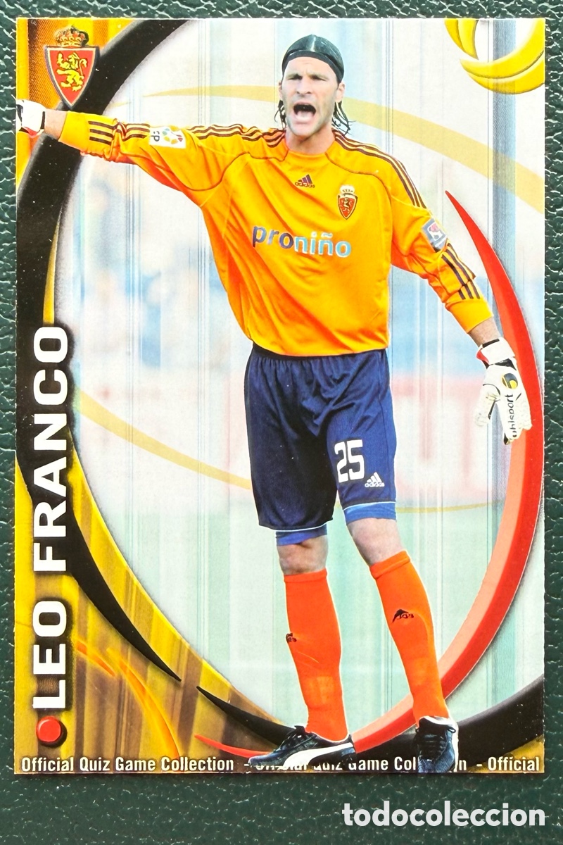 Cromos de F&uacute;tbol: 356 LEO FRANCO REAL ZARAGOZA FICHAS ALBUM MUNDICROMO 2010 2011 10 11