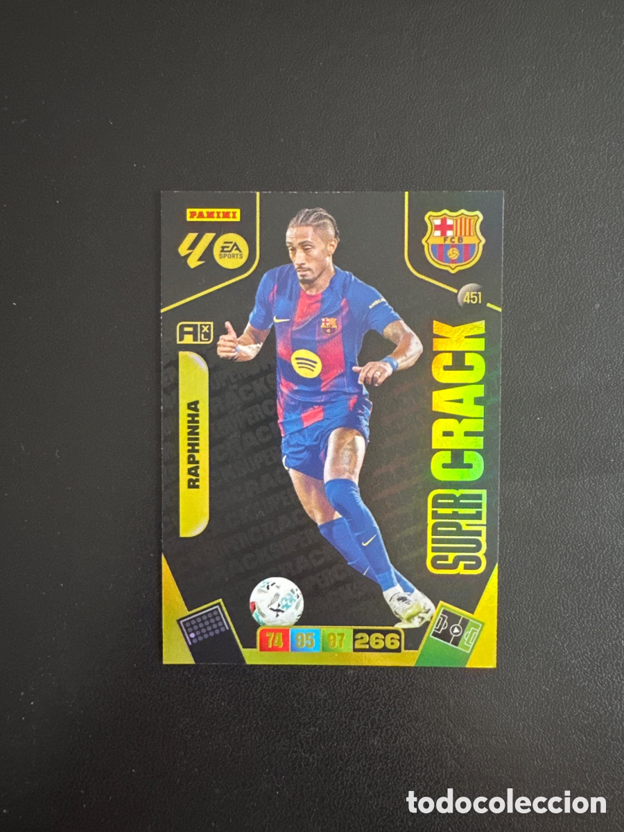 Figurine di Calcio: RAPHINHA SUPERCRACK NUMERO 451 ADRENALYN 2025 2026