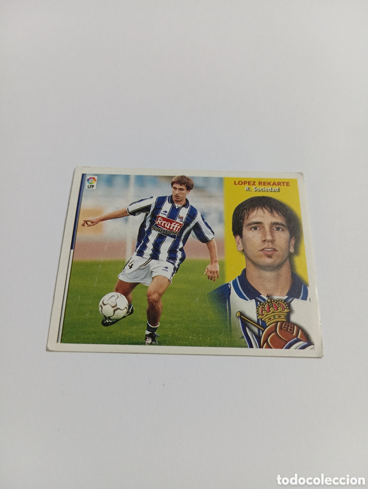Figurine di Calcio: L&Oacute;PEZ REKARTE Real Sociedad LIGA ESTE 2002 2003 PANINI 02 03
