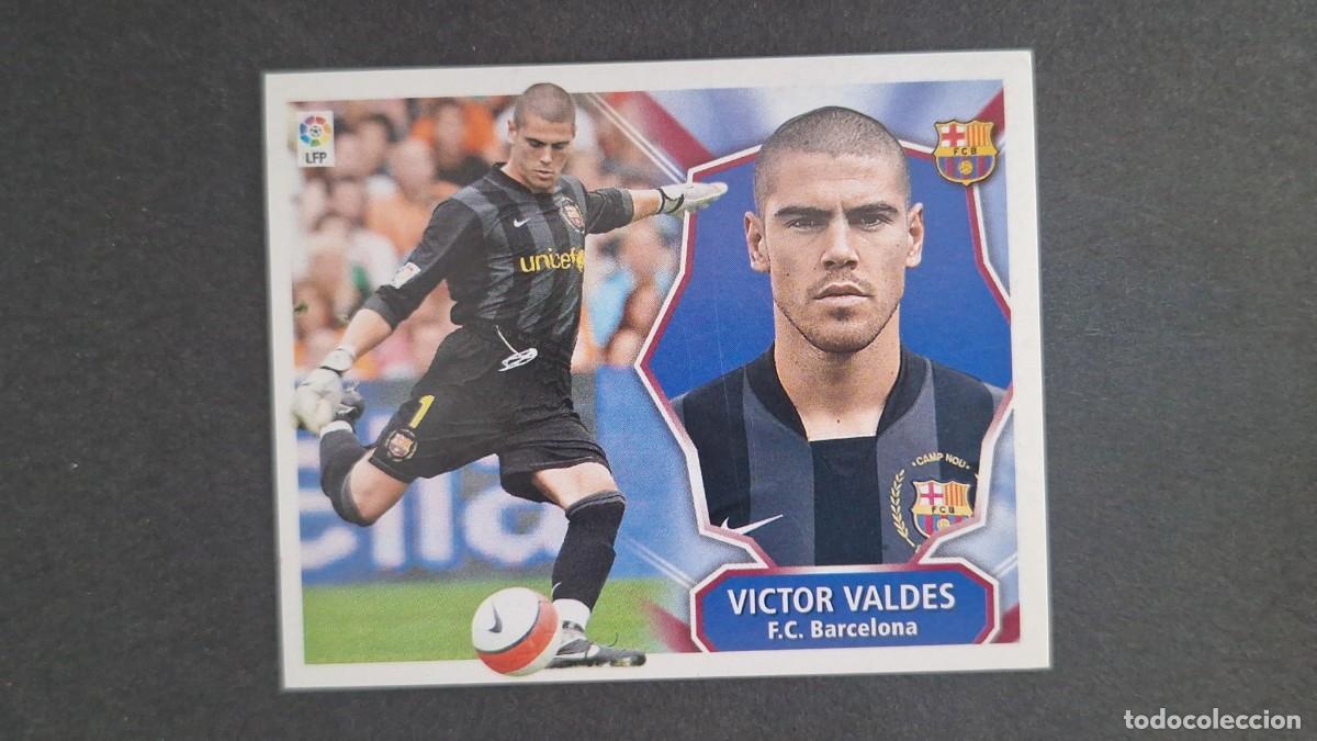 Fu&szlig;ball-Sticker: VICTOR VALDES F. C. BARCELONA LIGA ESTE 2008/09 08 09 NUNCA PEGADO SIN PEGAR