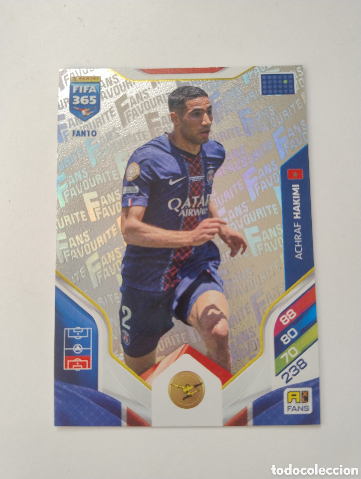 Fu&szlig;ball-Sticker: FAN 10 - Achraf Hakimi - PSG - Adrenalyn XL FIFA 365 2026