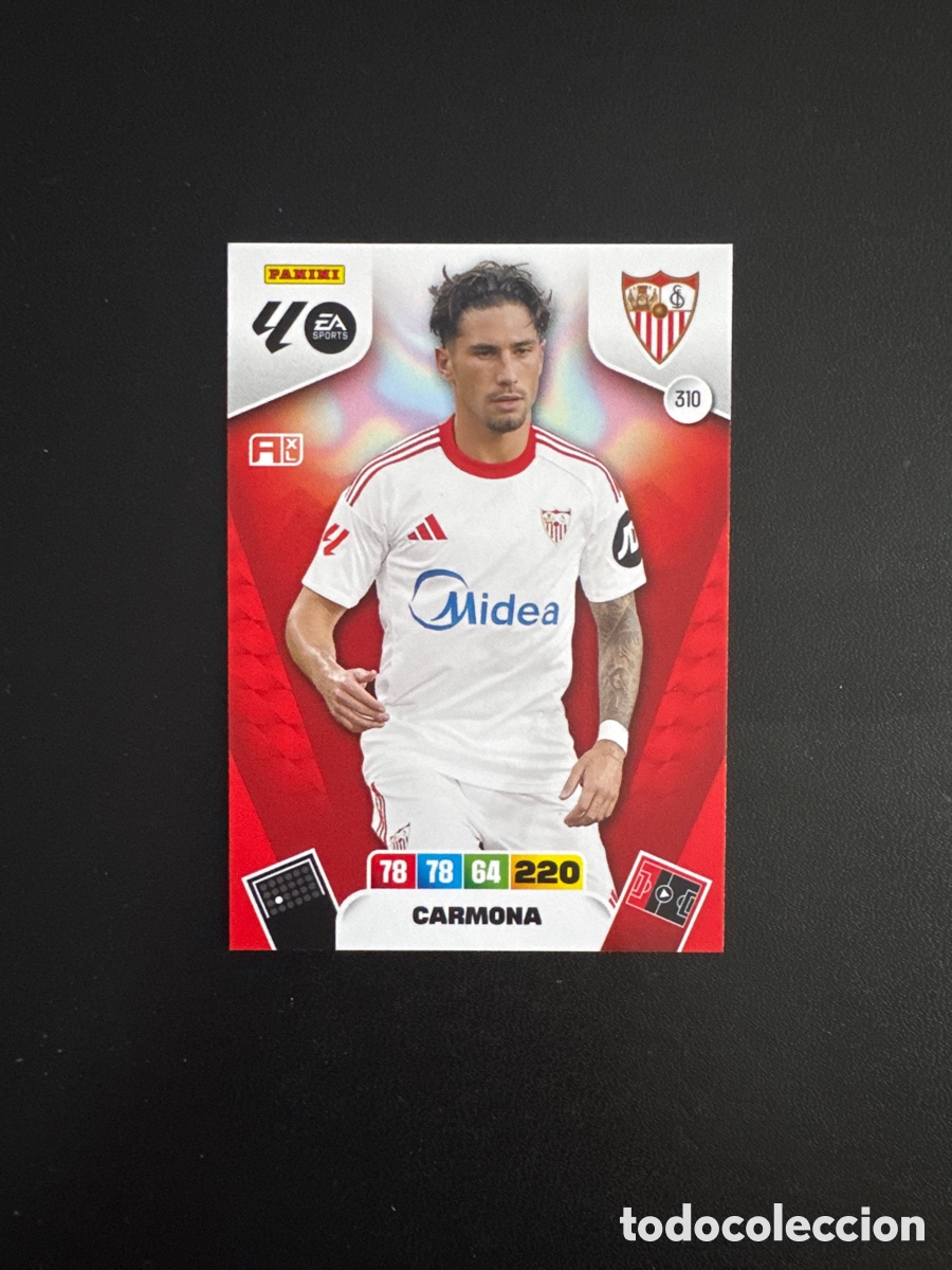 Cromos de F&uacute;tbol: CARMONA SEVILLA NUMERO 310 ADRENALYN 2025 2026