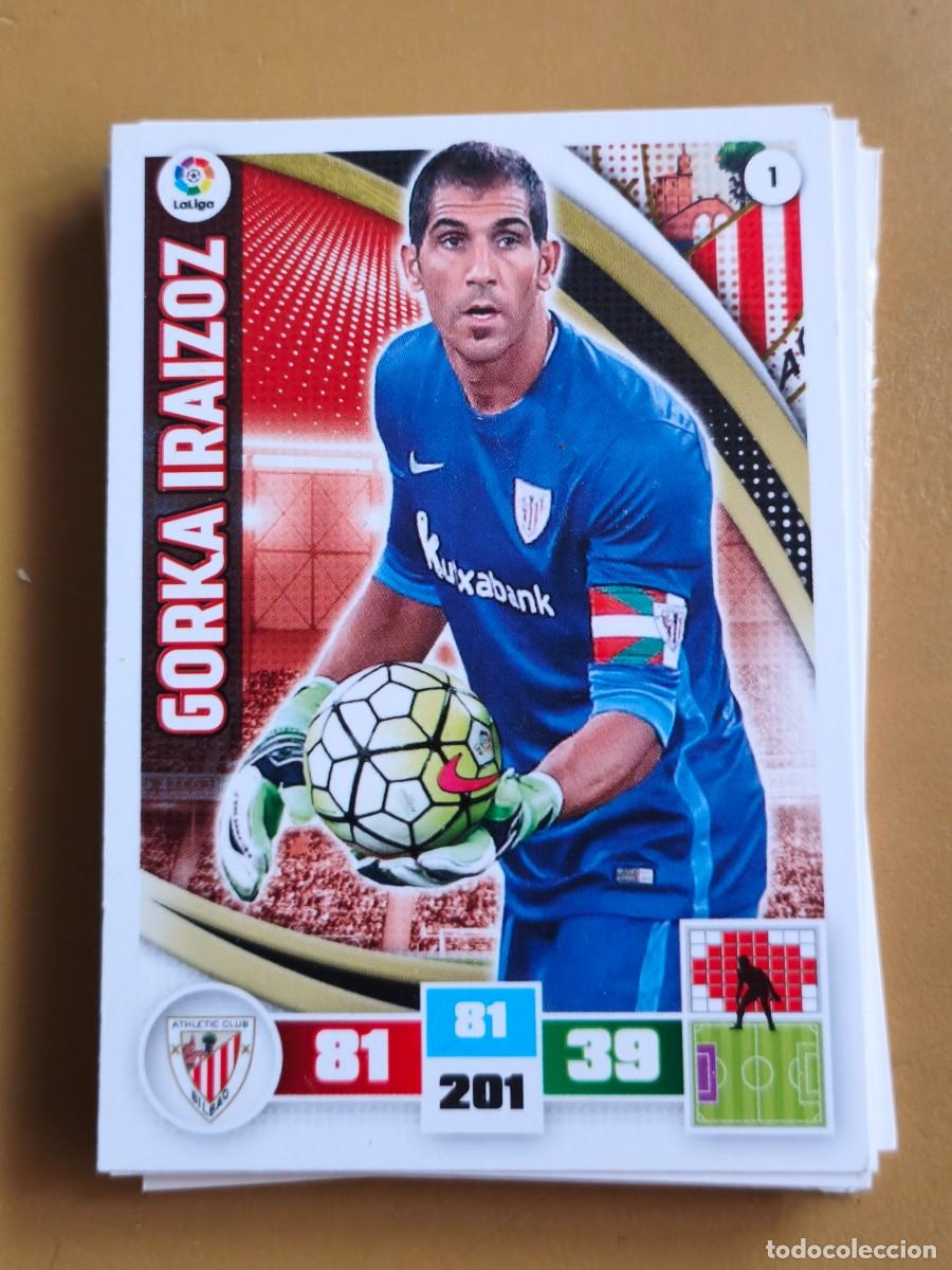 Cromos de F&uacute;tbol: gorka iraizoz, adrenalyn 2015 16