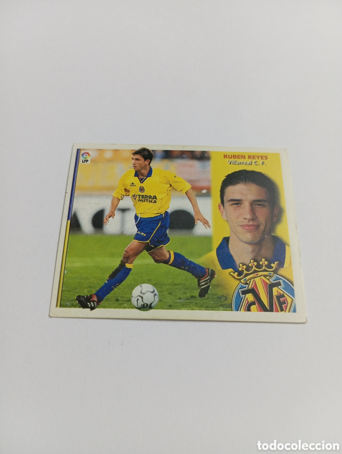 Cromos de F&uacute;tbol: RUB&Eacute;N REYES Villarreal LIGA ESTE 2002 2003 PANINI 02 03