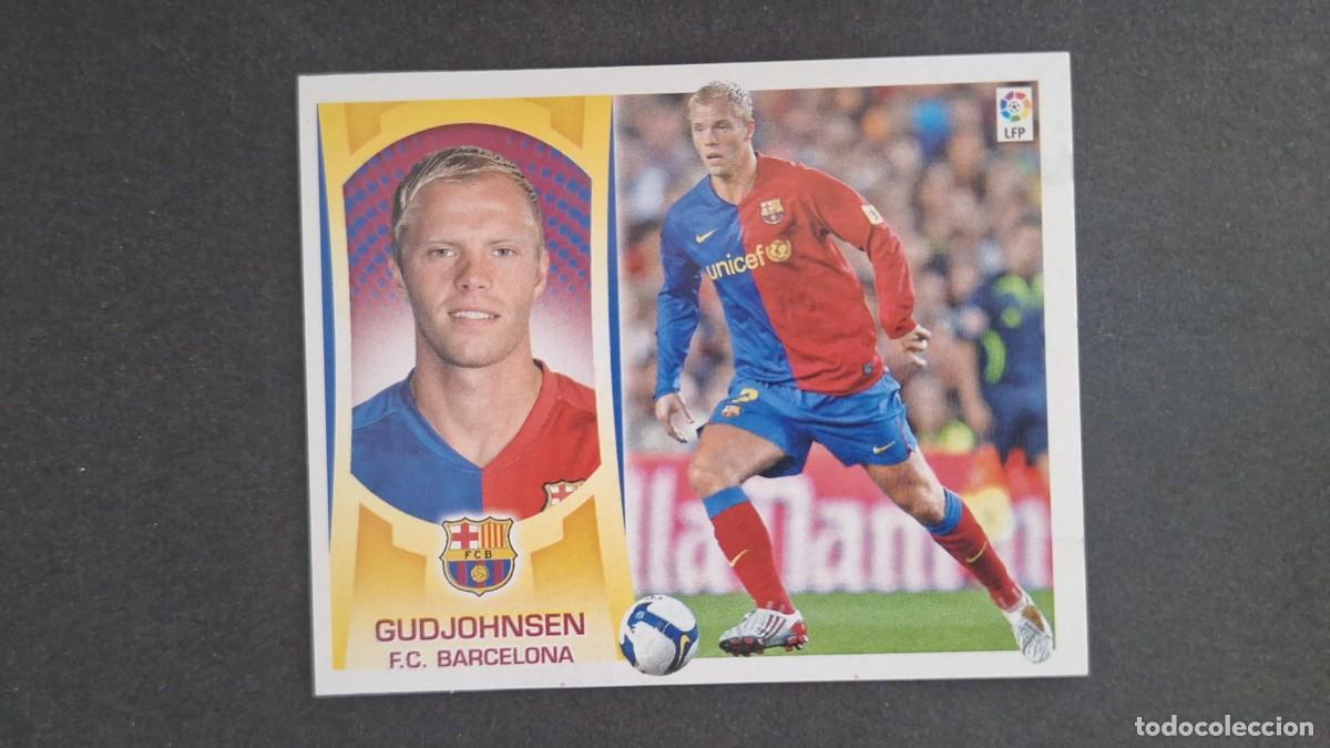 Football Stickers: GUDJOHNSEN F. C. BARCELONA LIGA ESTE 2009/10 09 10 NUNCA PEGADO SIN PEGAR