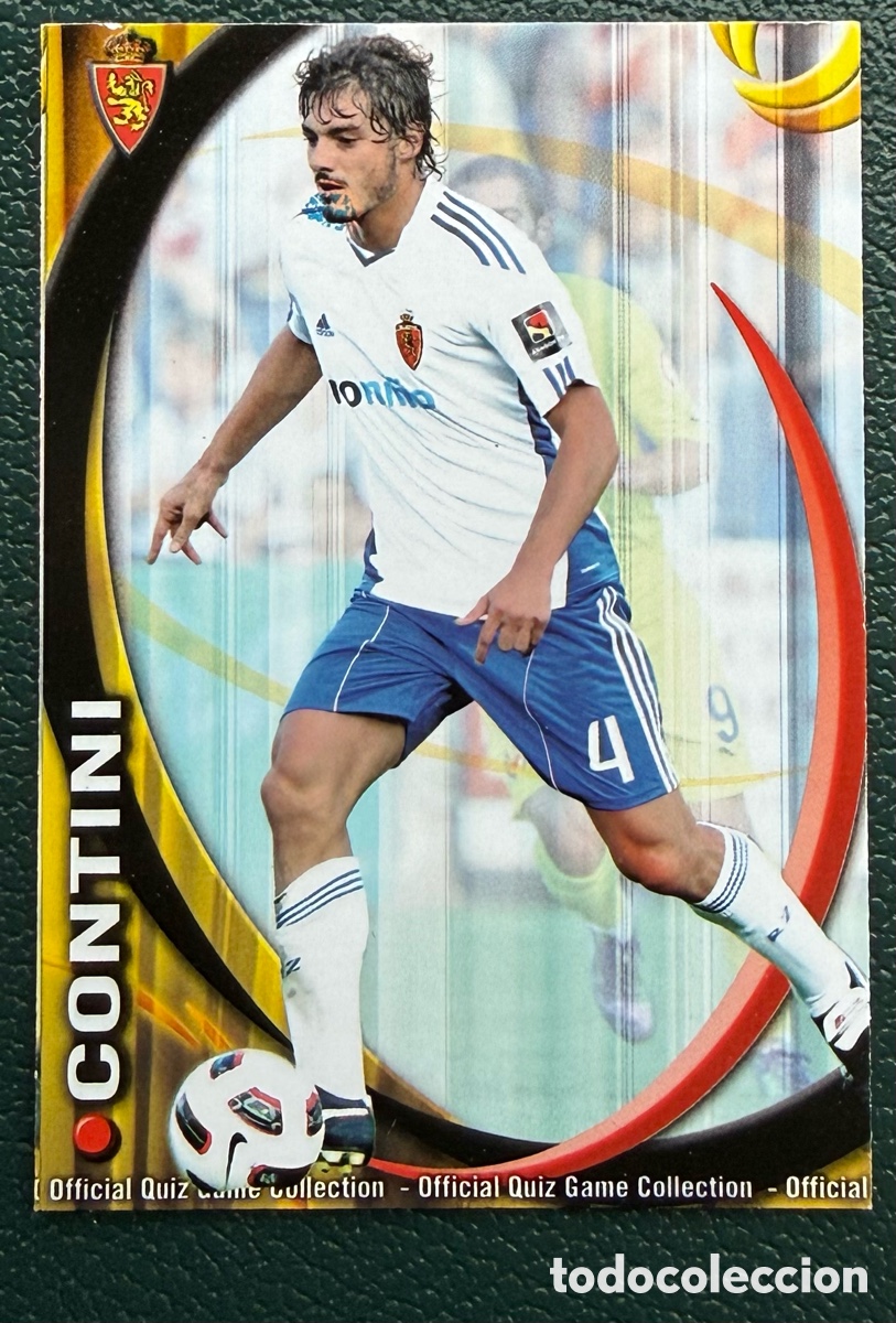 Cromos de F&uacute;tbol: 359 CONTINI REAL ZARAGOZA FICHAS ALBUM MUNDICROMO 2010 2011 10 11