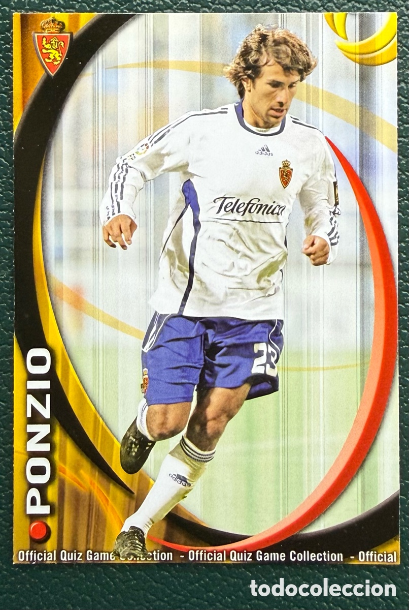 Cromos de F&uacute;tbol: 361 PONZIO REAL ZARAGOZA FICHAS ALBUM MUNDICROMO 2010 2011 10 11