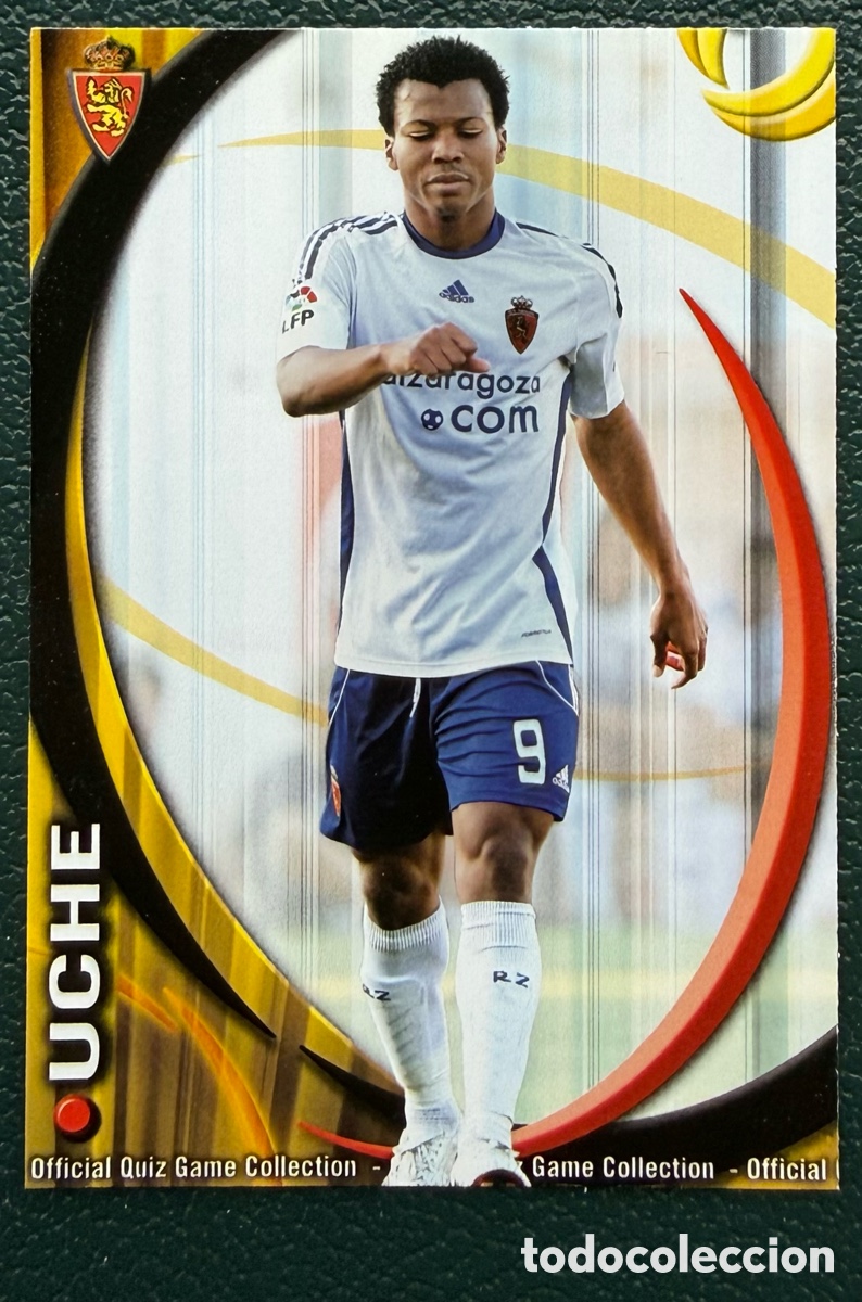 Fu&szlig;ball-Sticker: 371 UCHE REAL ZARAGOZA FICHAS ALBUM MUNDICROMO 2010 2011 10 11