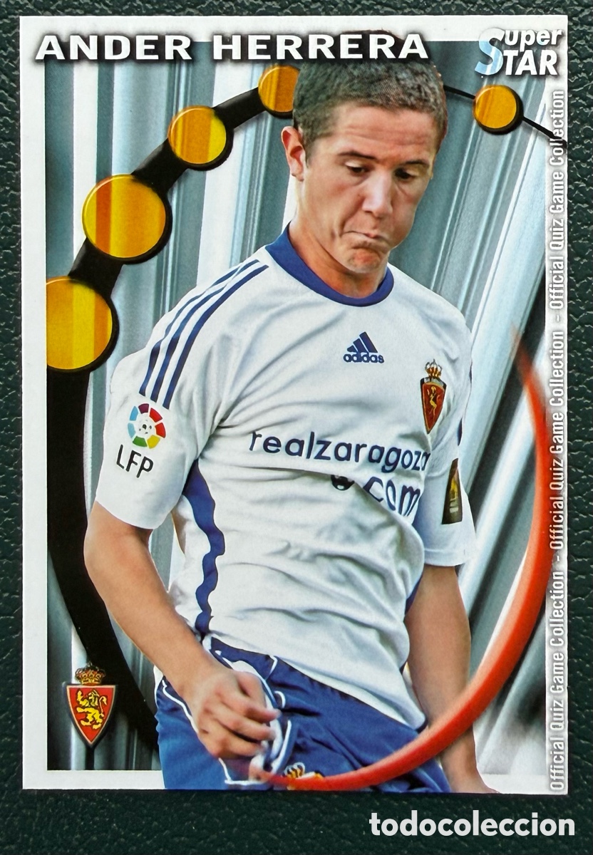 Cromos de F&uacute;tbol: 378 ANDER HERRERA SUPERSTAR MATE REAL ZARAGOZA FICHAS ALBUM MUNDICROMO 2010 2011 10 11