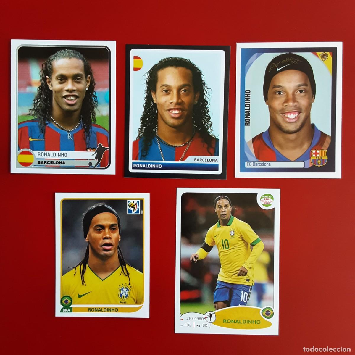 Cromos de F&uacute;tbol: LOTE 39 CROMOS DIFERENTES RONALDINHO-BARCELONA/BRASIL