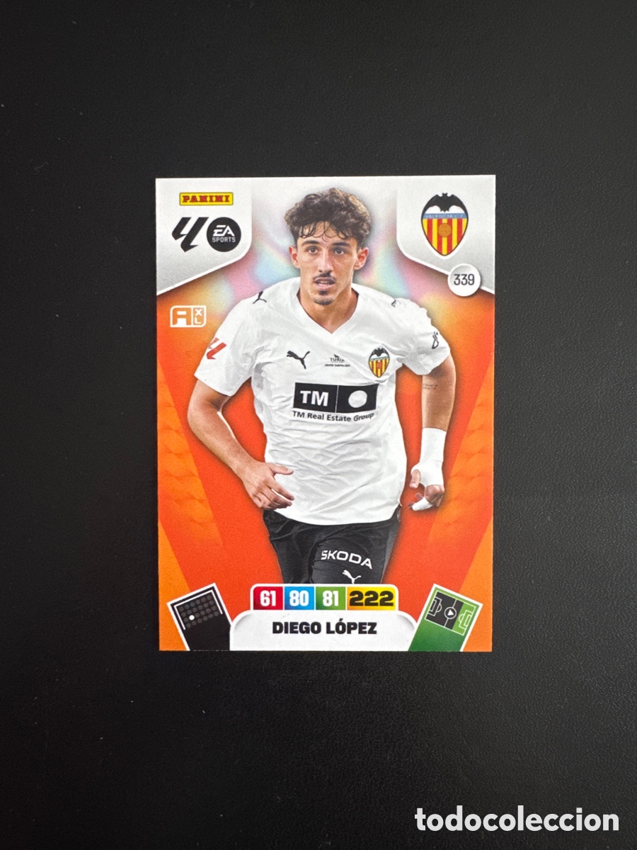 Cromos de F&uacute;tbol: DIEGO L&Oacute;PEZ VALENCIA NUMERO 339 ADRENALYN 2025 2026