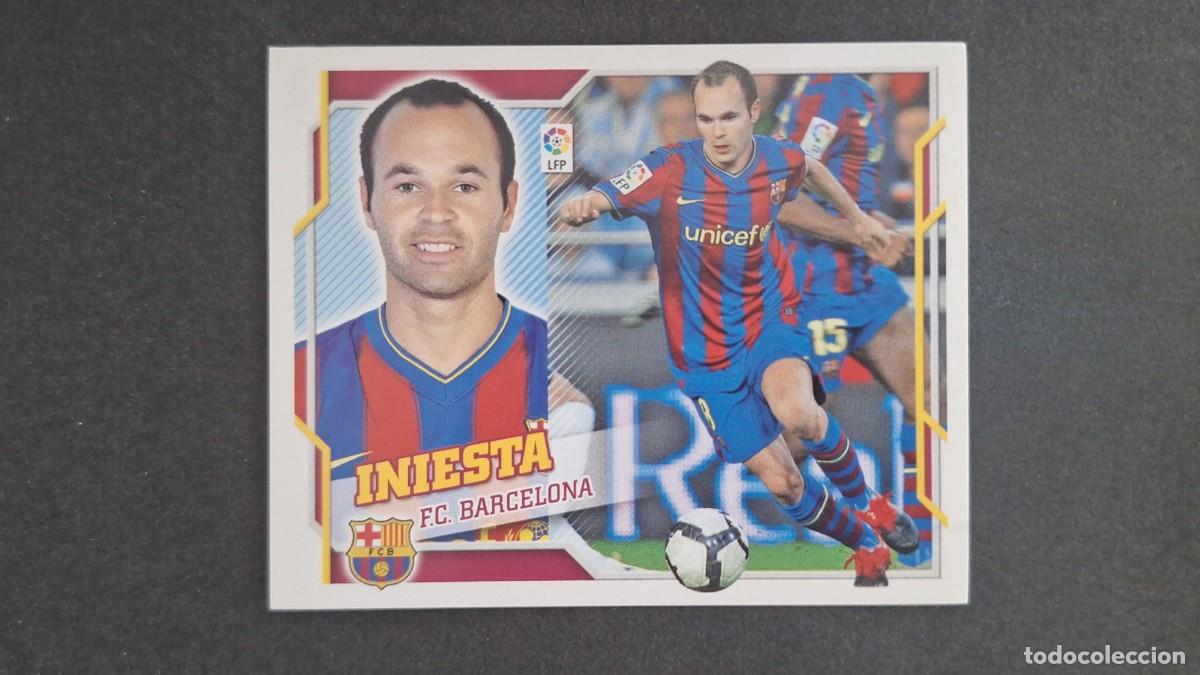 Fu&szlig;ball-Sticker: INIESTA F. C. BARCELONA LIGA ESTE 2010/11 10 11 NUNCA PEGADO SIN PEGAR