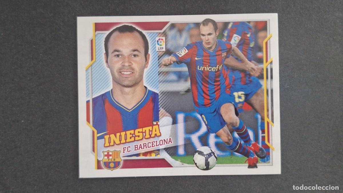 Fu&szlig;ball-Sticker: INIESTA F. C. BARCELONA LIGA ESTE 2010/11 10 11 NUNCA PEGADO SIN PEGAR