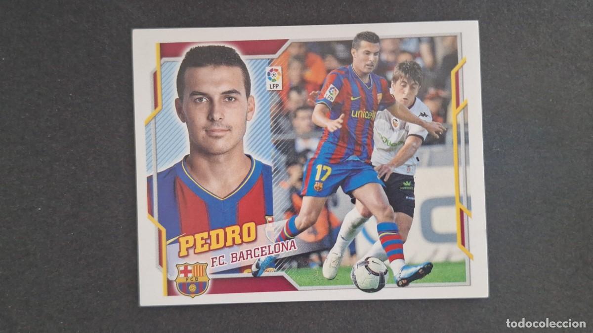 Fu&szlig;ball-Sticker: PEDRO F. C. BARCELONA LIGA ESTE 2010/11 10 11 NUNCA PEGADO SIN PEGAR