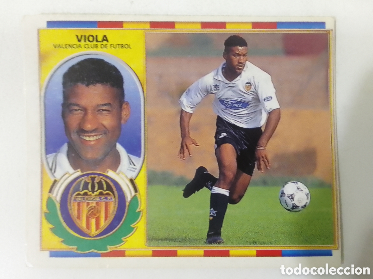 Fu&szlig;ball-Sticker: Colecciones Este 96-97 Viola &bull; Valencia.