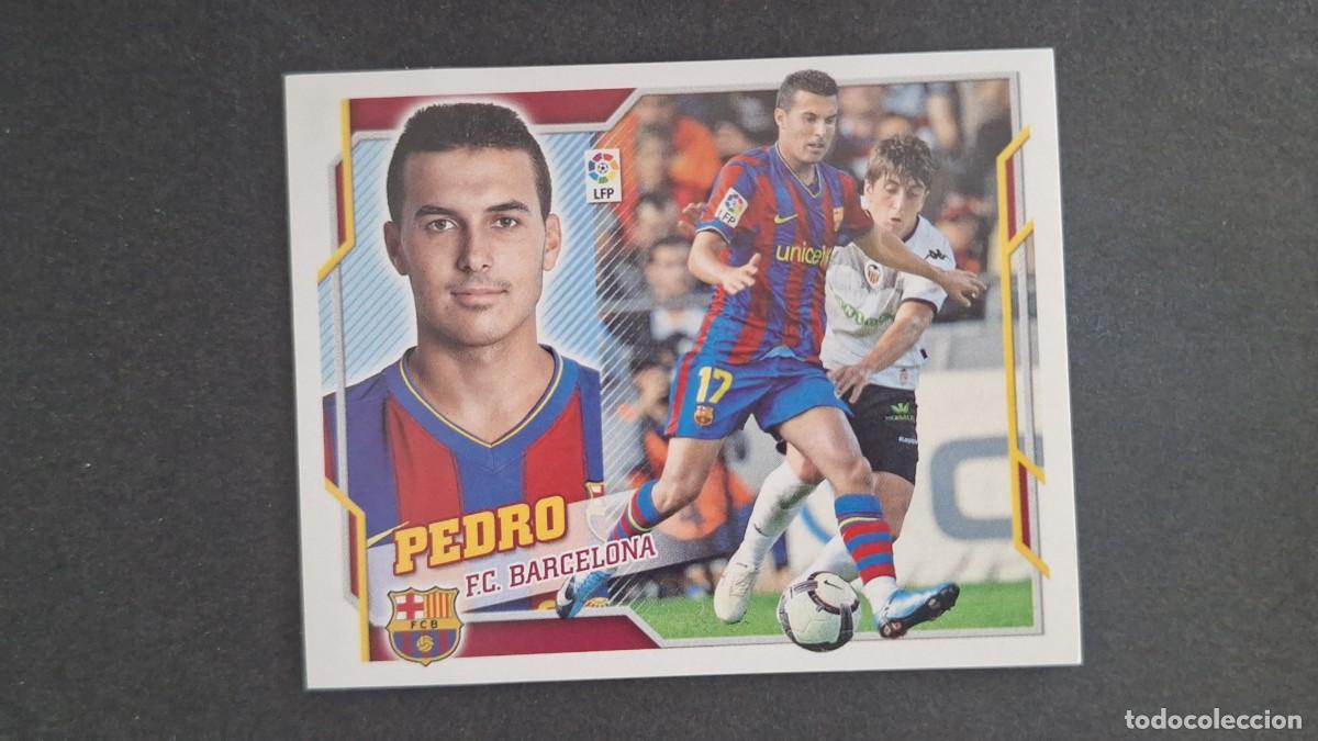 Fu&szlig;ball-Sticker: PEDRO F. C. BARCELONA LIGA ESTE 2010/11 10 11 NUNCA PEGADO SIN PEGAR