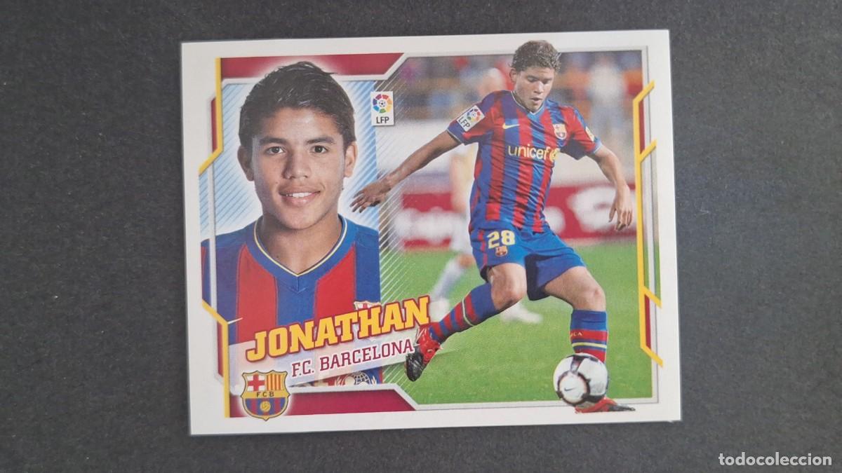 Cromos de F&uacute;tbol: JONATHAN F. C. BARCELONA LIGA ESTE 2010/11 10 11 NUNCA PEGADO SIN PEGAR