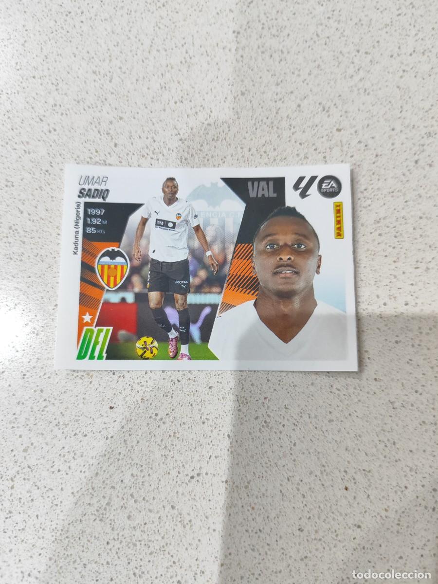 Cromos de F&uacute;tbol: CROMO N&Uacute;MERO 36 SADIQ VALENCIA. MERCADO DE INVIERNO LIGA ESTE 25/26.