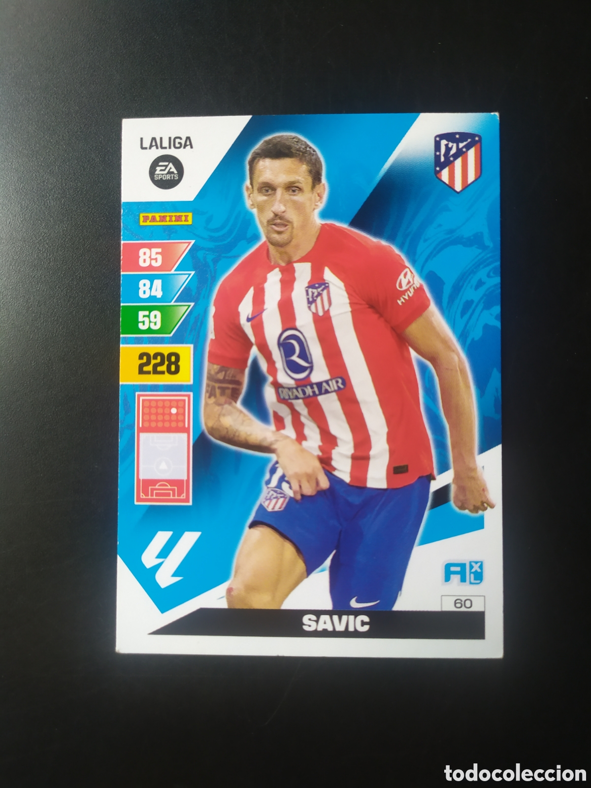 Cromos de F&uacute;tbol: Adrenalyn 2023 2024 23 24 panini Savic n&deg; 60 Atl&eacute;tico Madrid