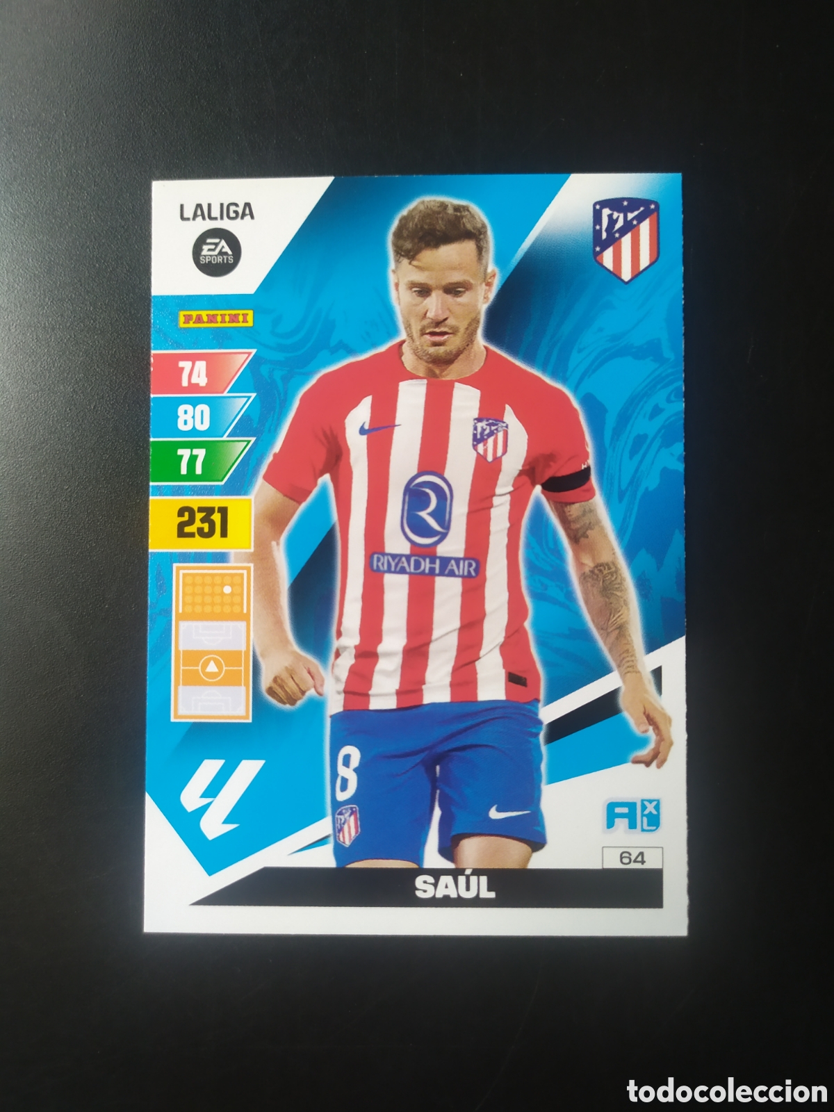 Cromos de F&uacute;tbol: Adrenalyn 2023 2024 23 24 panini Sa&uacute;l n&deg; 64 Atl&eacute;tico Madrid