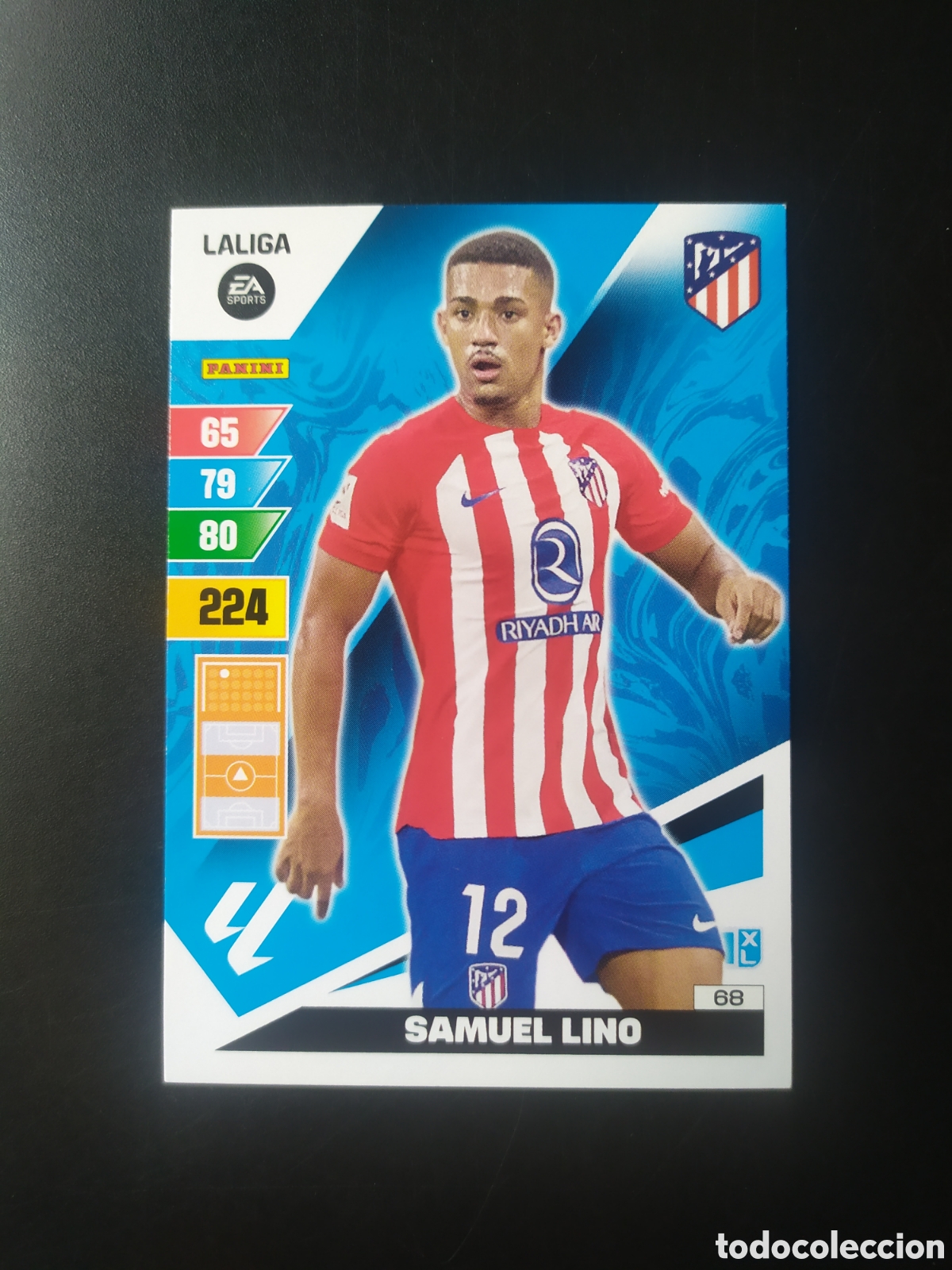 Cromos de F&uacute;tbol: Adrenalyn 2023 2024 23 24 panini Samuel Lino n&deg; 68 Atl&eacute;tico Madrid