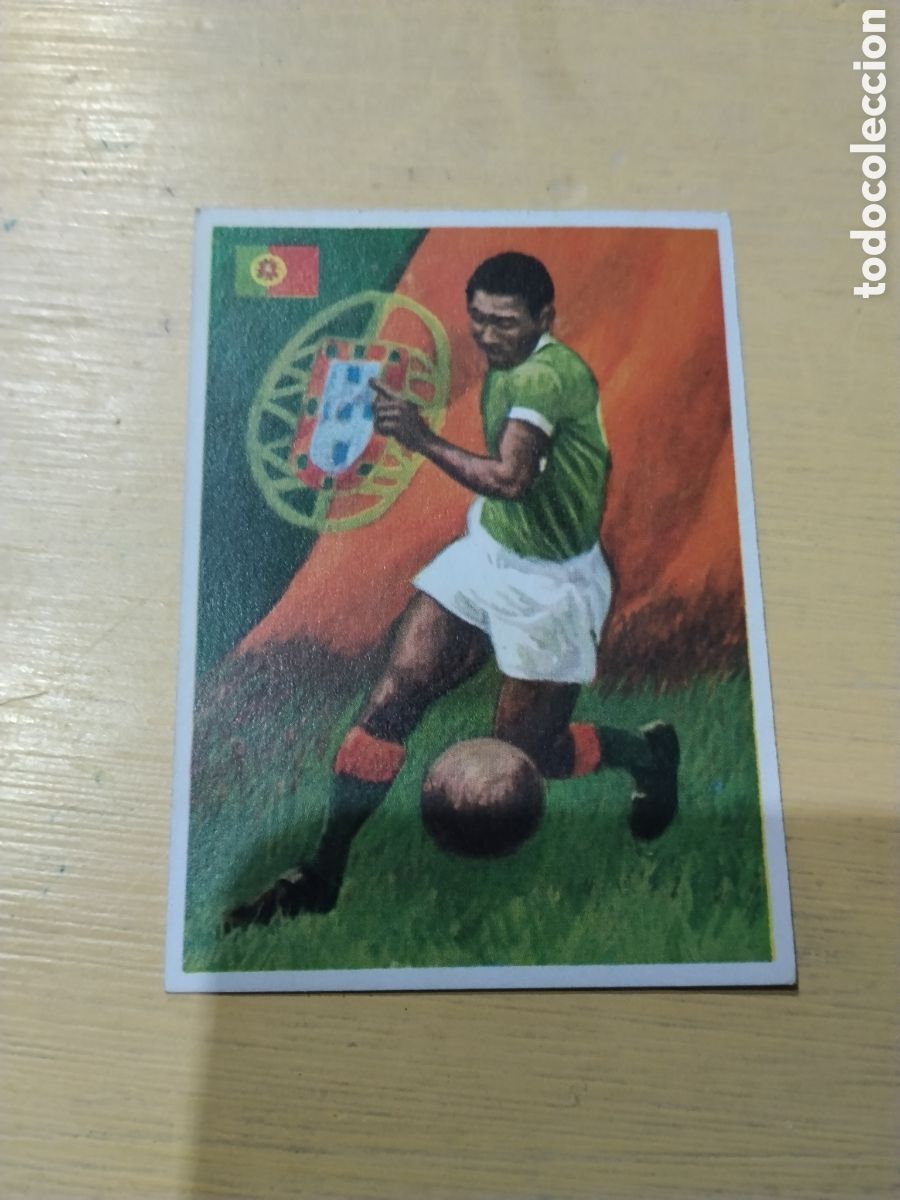 Cromos de F&uacute;tbol: ASES DEL DEPORTE - QUELCOM N&ordm; 64 EUSEBIO - PORTUGAL / NUEVO Y SIN PEGAR