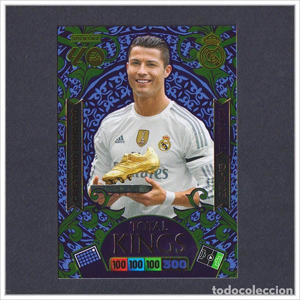 Cromos de F&uacute;tbol: ADRENALYN 2025 2026 25 26 CRISTIANO RONALDO REAL MADRID BOTA ORO EDICI&Oacute;N &Uacute;NICA TOTAL KINGS 2014
