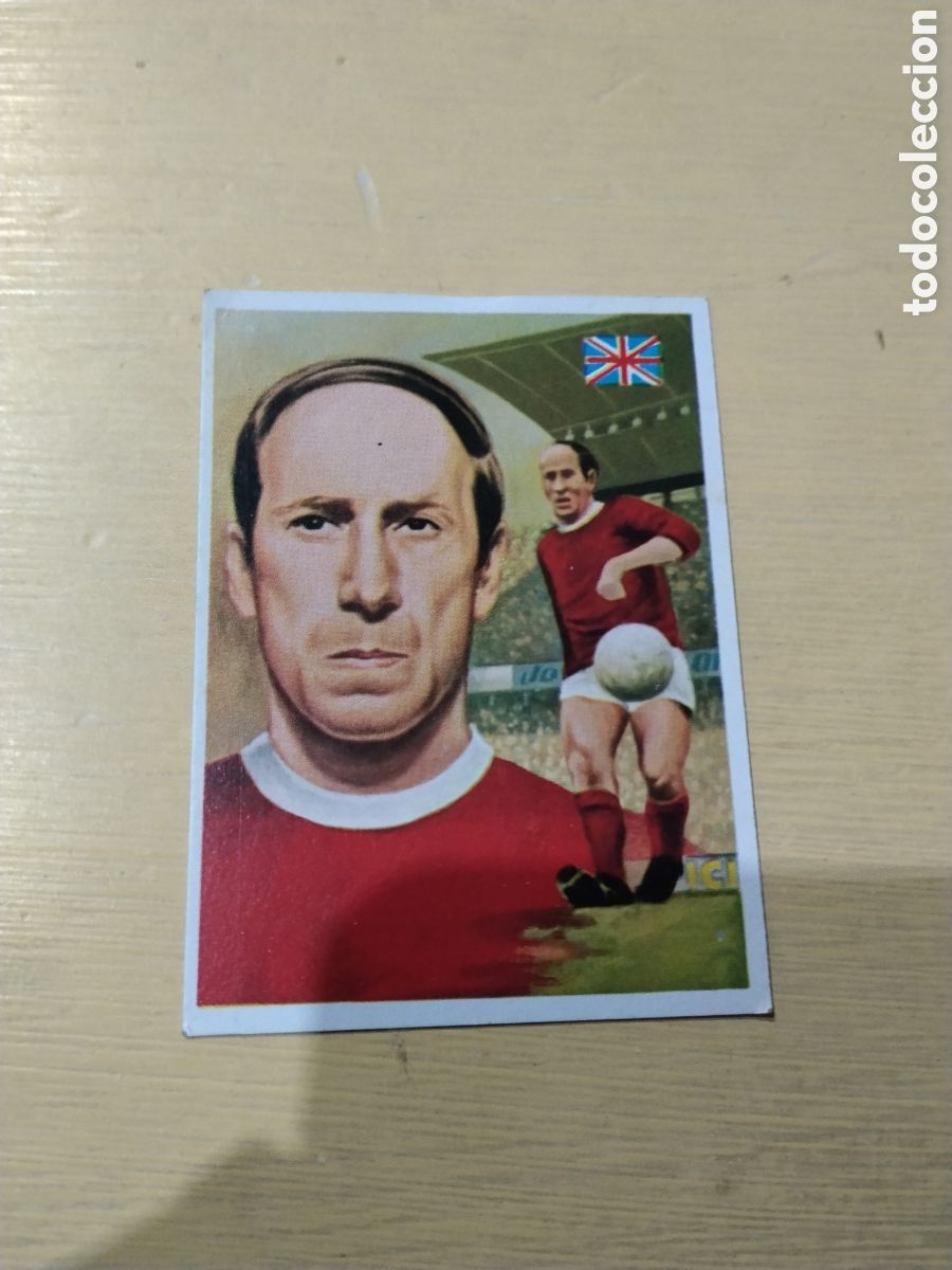 Cromos de F&uacute;tbol: ASES DEL DEPORTE - QUELCOM N&ordm; 44 BOBBY CHARLTON - INGLATERRA / NUEVO Y SIN PEGAR