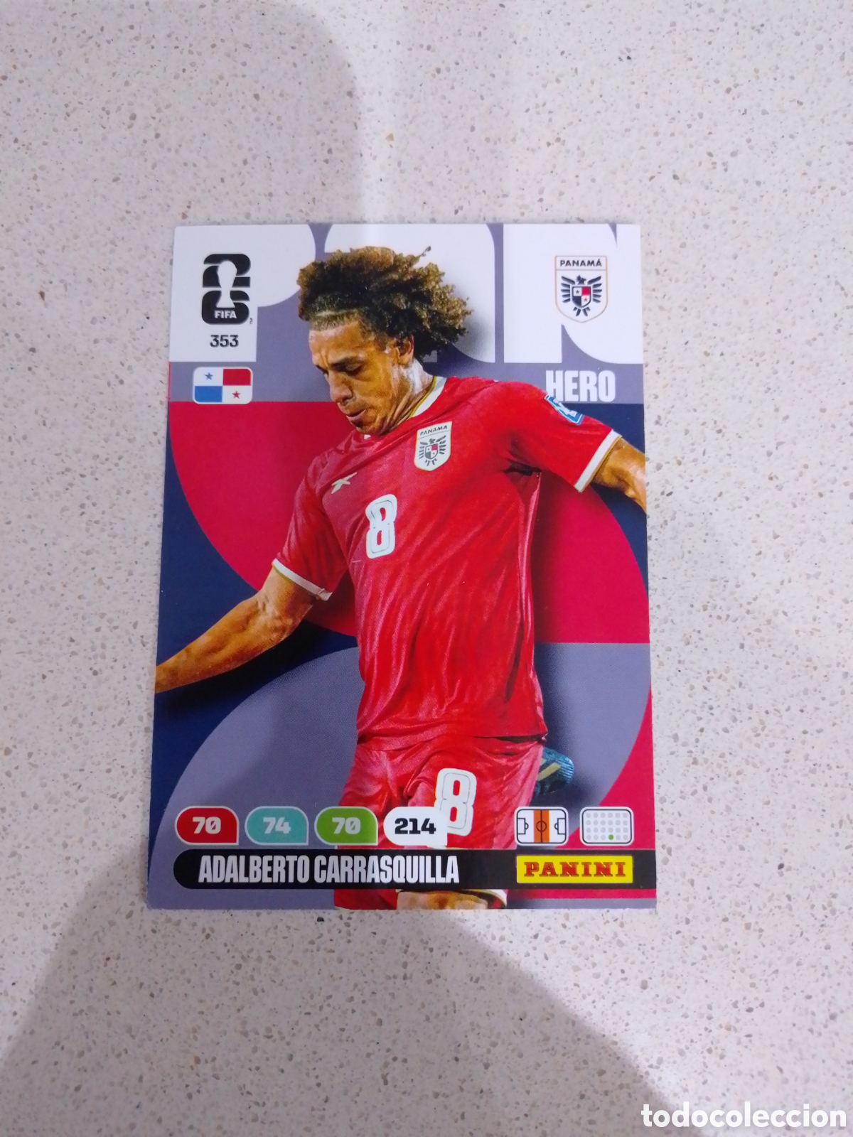 Cromos de F&uacute;tbol: CARTA N&Uacute;MERO 353 ADALBERTO CARRASQUILLA.