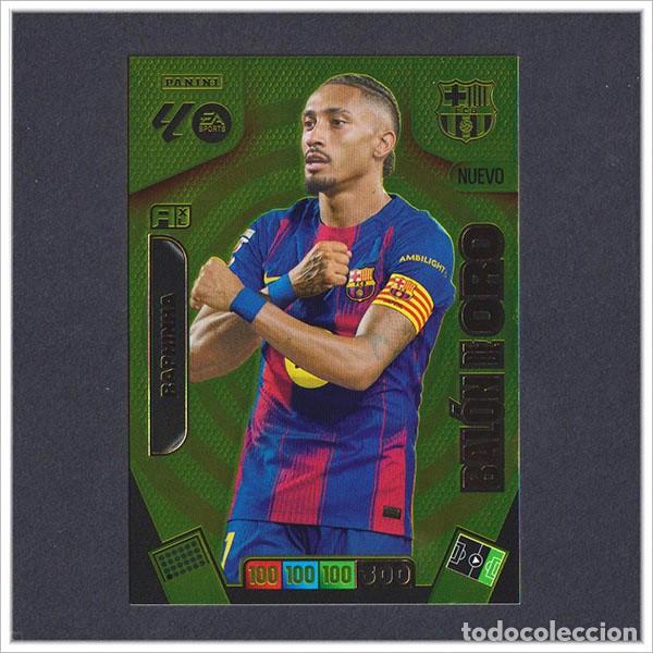 Cromos de F&uacute;tbol: ADRENALYN XL 2025 2026 25 26 PANINI RAPHINHA NUEVO BAL&Oacute;N DE ORO BARCELONA BAR&Ccedil;A TOTAL KINGS