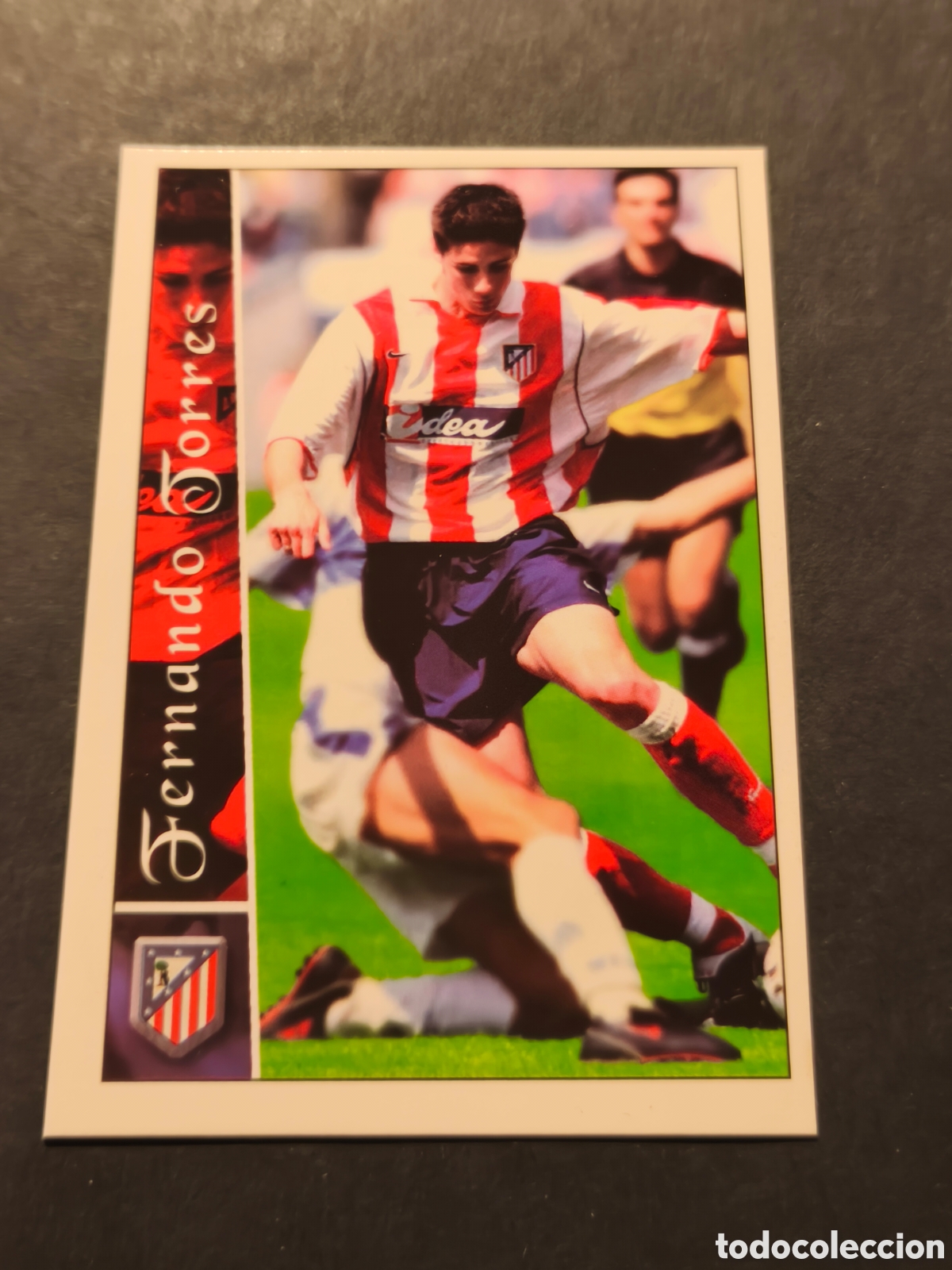 Cromos de F&uacute;tbol: 481 FERNANDO TORRES ROOKIE ATLETICO MADRID MUNDICROMO LAS FICHAS DE LA LIGA 2003
