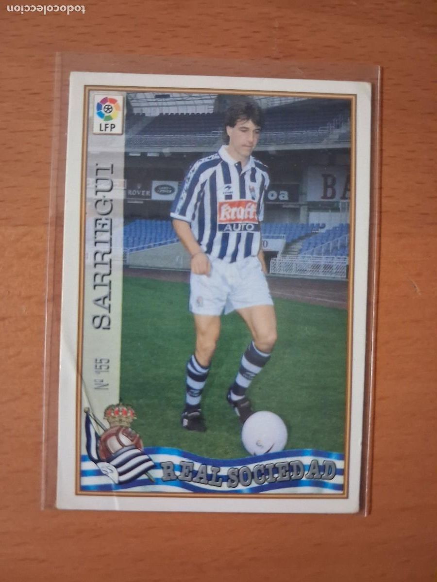 Football Stickers: Mundicromo Las Fichas de la liga 1997 1998 97 98 Real Sociedad 155 Sarriegui