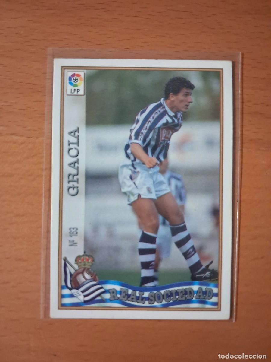 Figurine di Calcio: Mundicromo Las Fichas de la liga 1997 1998 97 98 Real Sociedad 163 Garcia