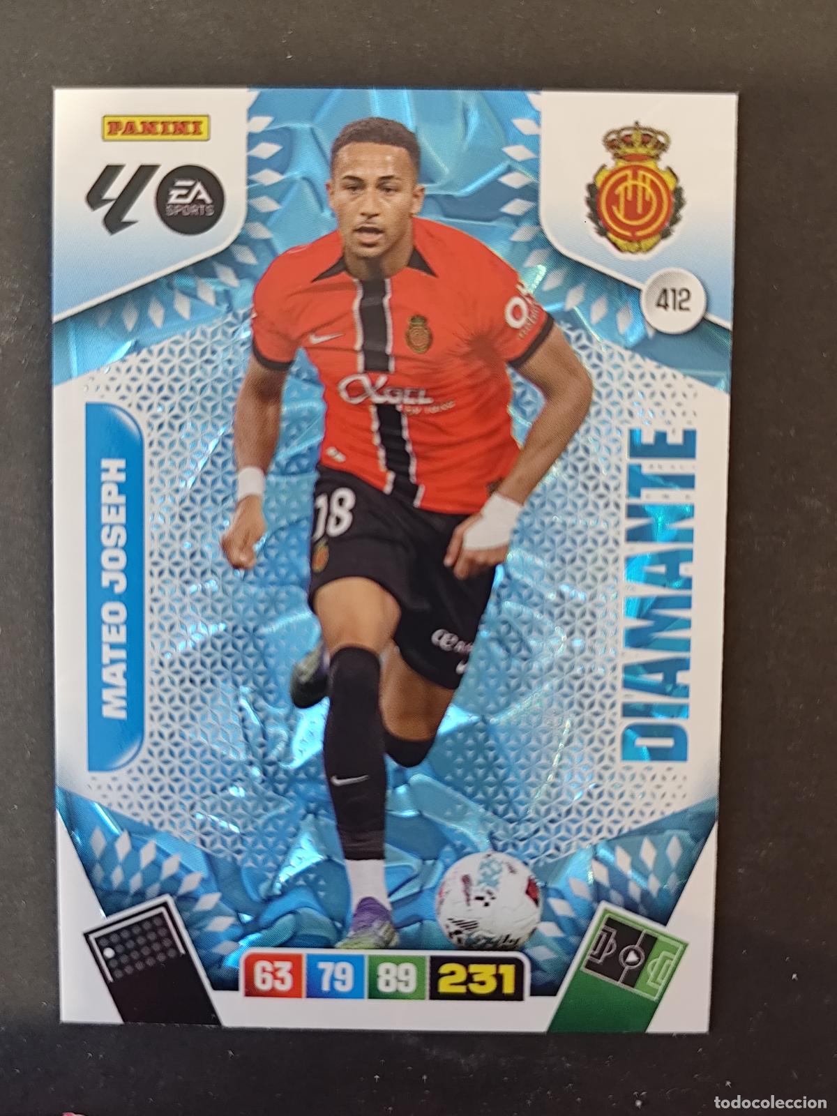 Figurine di Calcio: 412 MATEO JOSEPH MALLORCA DIAMANTE ADRENALYN 2025 2026 25 26