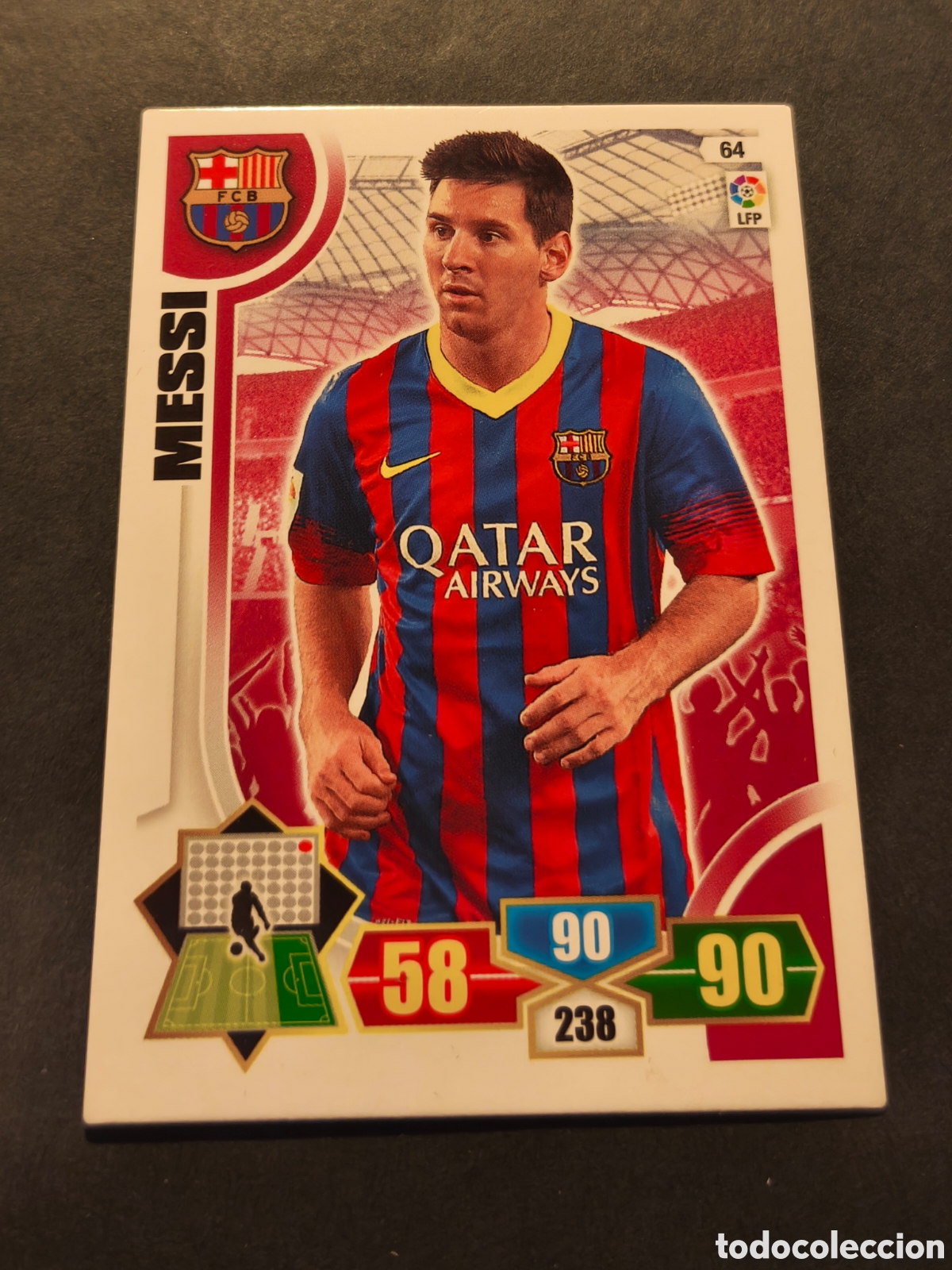 Football Stickers: 64 MESSI BASE FCB FUTBOL CLUB BARCELONA PANINI ADRENALYN 2013 2014 13-14