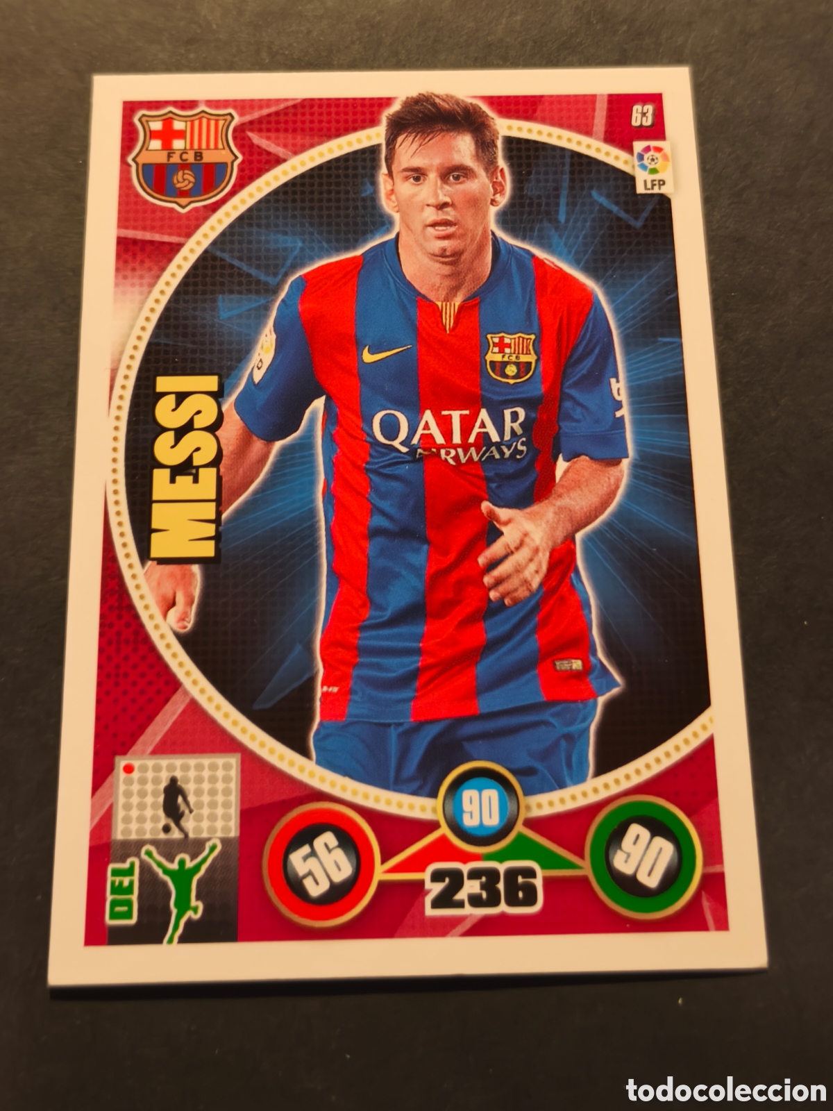 Football Stickers: 63 MESSI BASE FCB FUTBOL CLUB BARCELONA PANINI ADRENALYN 2014 2015 14-15
