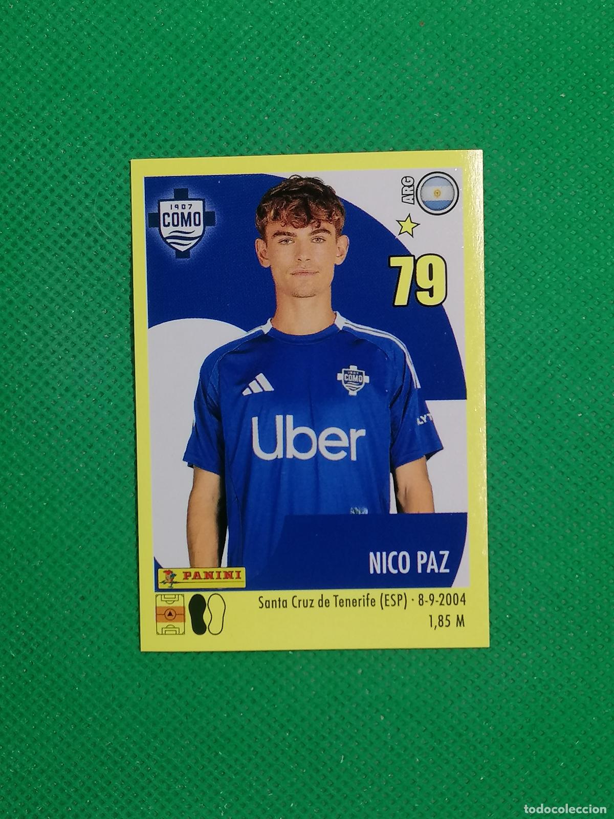Cromos de F&uacute;tbol: 100 NICO PAZ COMO ⚽ PANINI CALCIATORI STICKERS 2024 2025 24 25 ⚽