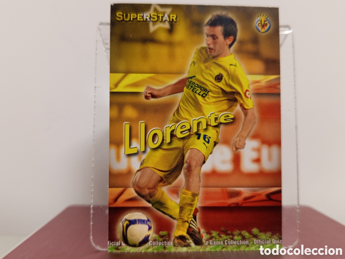 Cromos de F&uacute;tbol: ❇️ CROMO ⚽ LLORENTE VILLARREAL 135 SUPERSTAR FICHAS LIGA QUIZ COLLECTION MUNDICROMO ❇️