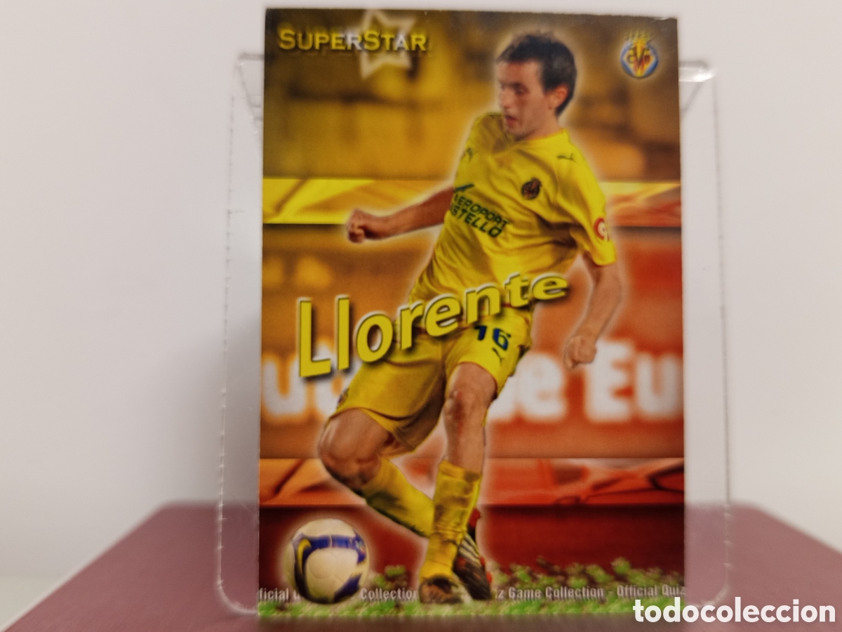 Cromos de F&uacute;tbol: ❇️ CROMO ⚽ LLORENTE VILLARREAL 135 SUPERSTAR FICHAS LIGA QUIZ COLLECTION MUNDICROMO ❇️