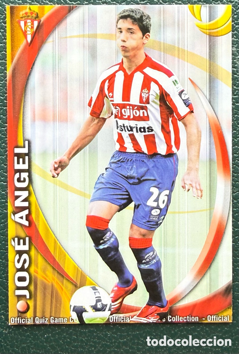 Figurine di Calcio: 387 JOSE ANGEL SPORTING DE GIJON FICHAS ALBUM MUNDICROMO 2010 2011 10 11