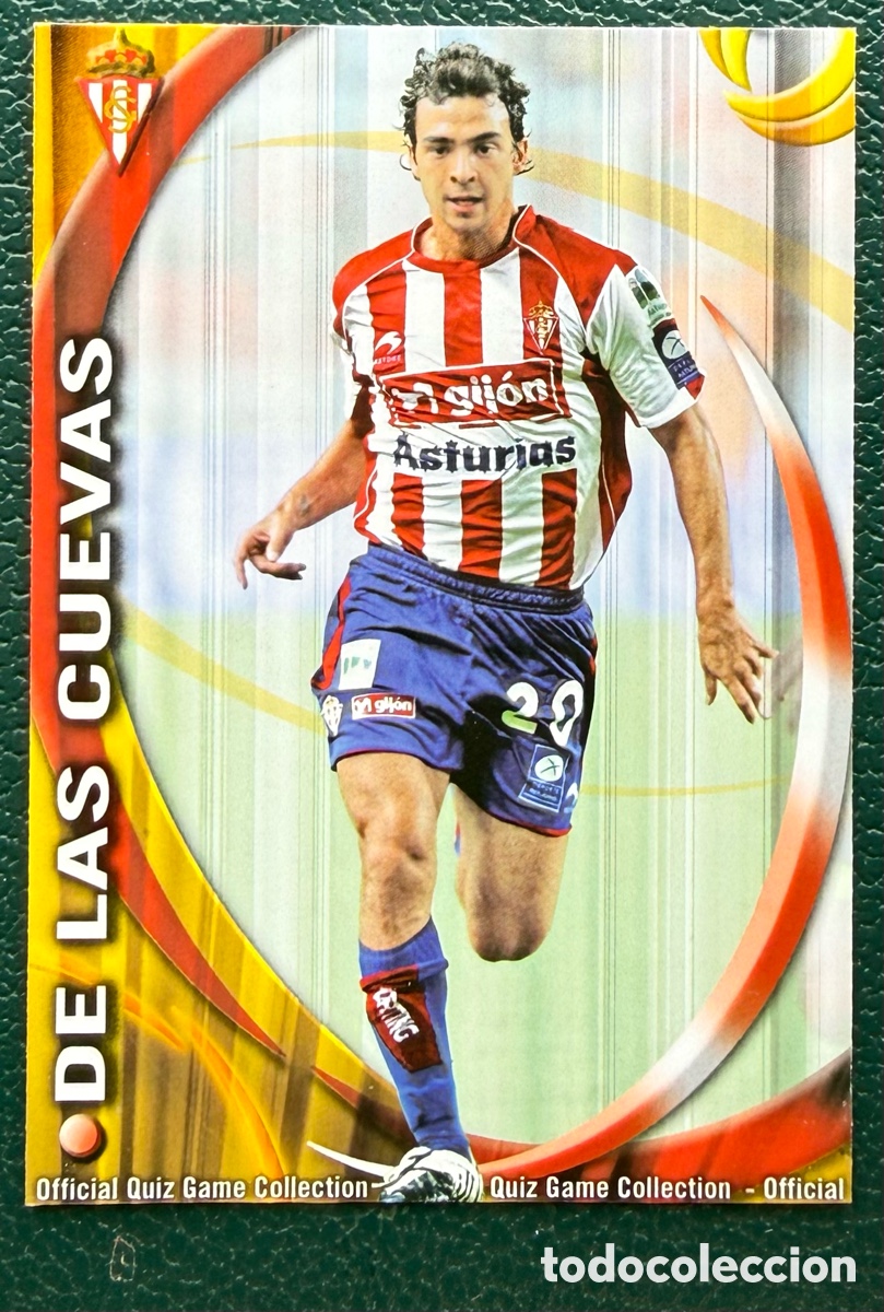 Figurine di Calcio: 392 DE LAS CUEVAS ERROR SPORTING DE GIJON FICHAS ALBUM MUNDICROMO 2010 2011 10 11